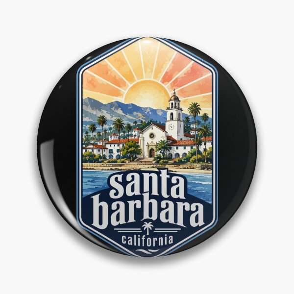 Item preview, Santa Barbara California Watercolor USA Travel designed and sold by TomFrontierArt.