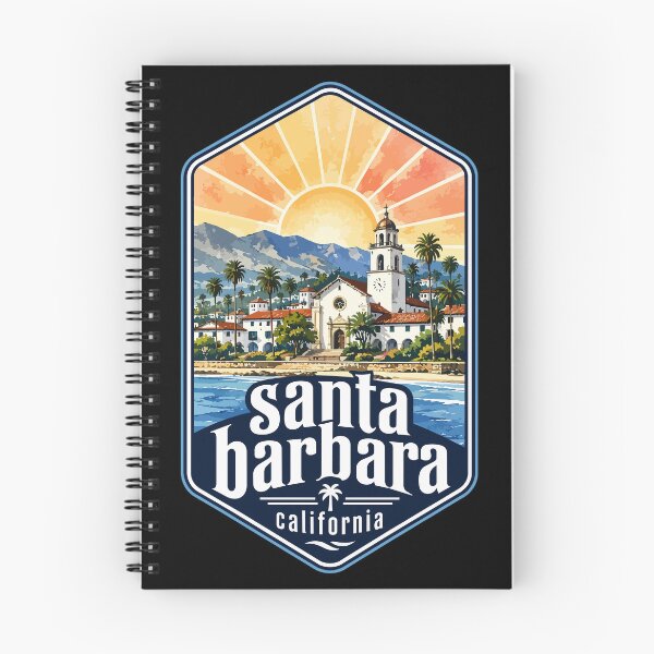 Item preview, Santa Barbara California Watercolor USA Travel designed and sold by TomFrontierArt.