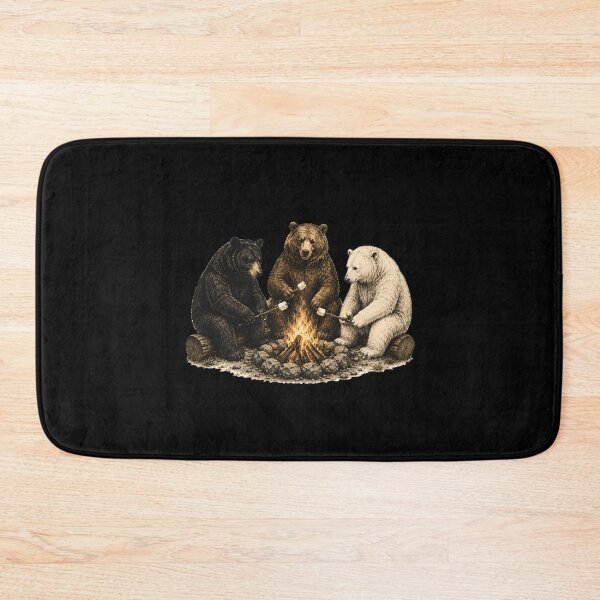 Item preview, Cute Bear Campfire Camping designed and sold by a-turner-paint.