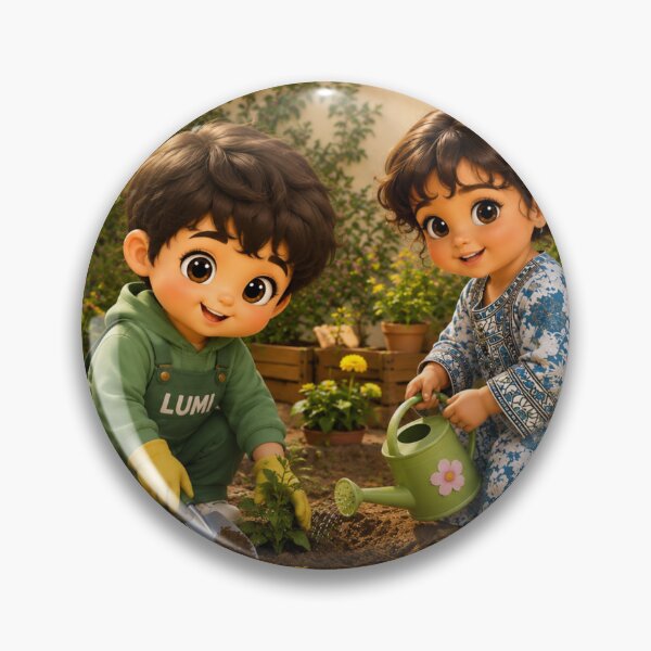Item preview, Reem and Lumi in the Garden designed and sold by LumivaraGallery.