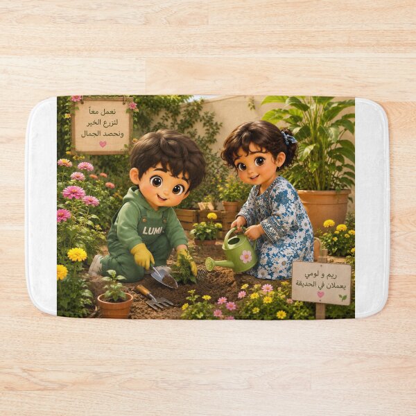 Artikelvorschau, Reem und Lumi im Garten entworfen und verkauft von LumivaraGallery.