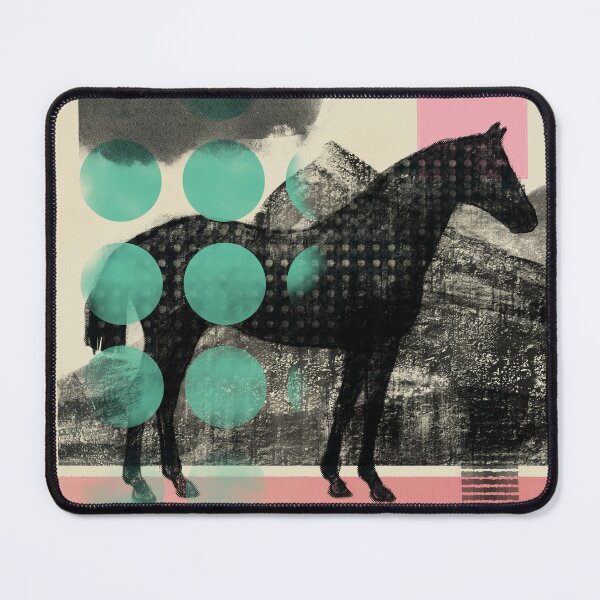 Item preview, Abstract Horse Collage | Contemporary Equestrian Art designed and sold by MikZviagin.