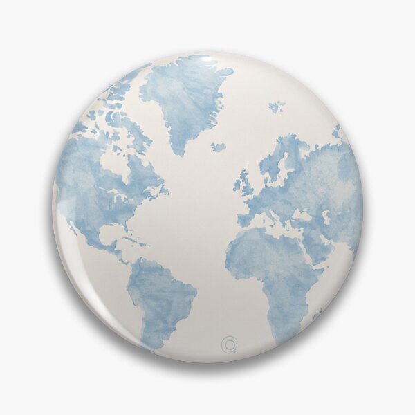 Item preview, Watercolor World Map – Blue Travel Art Print – Airplane Adventure Wall Decor designed and sold by @SHINTOSARTSTORE.
