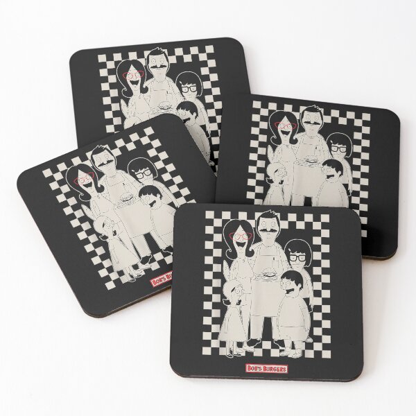 Item preview, Bob'ss Burgers Family Checkered Background designed and sold by Polaroideffect ⭐⭐⭐⭐⭐(968).