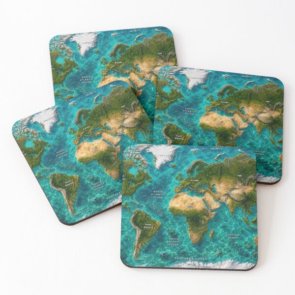 Item preview, Photographic Satellite World Map designed and sold by LuluLeb.