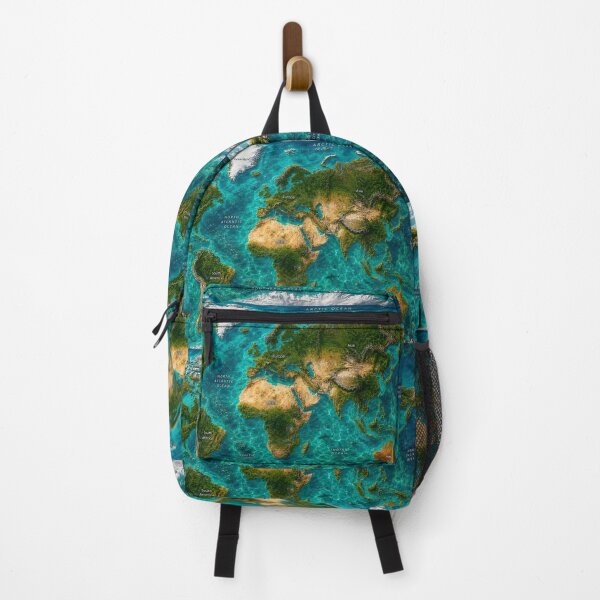 Item preview, Photographic Satellite World Map designed and sold by LuluLeb.
