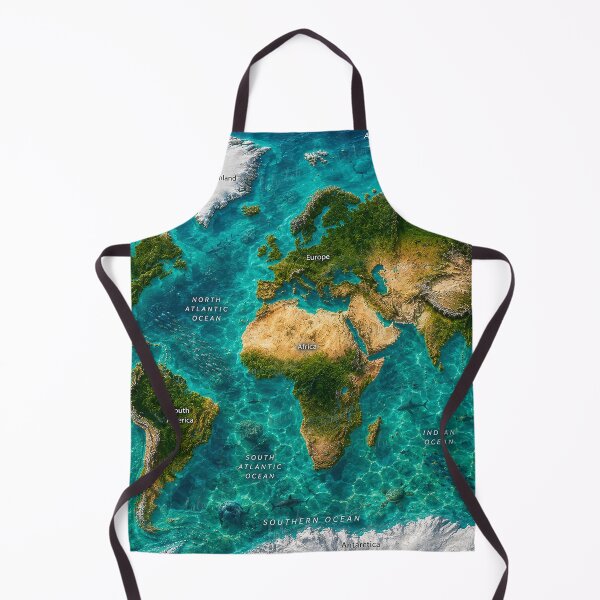 Item preview, Photographic Satellite World Map designed and sold by LuluLeb.