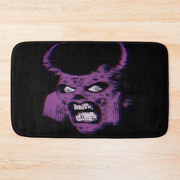 Item preview, Screaming Demon Head In Purple designed and sold by weirdove.