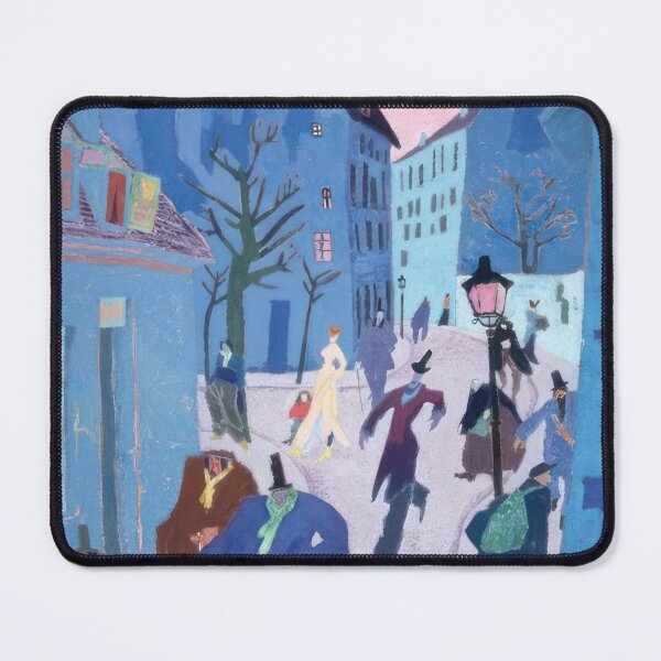 Item preview, In a Village Near Paris (Street in Paris, Pink Sky) - 1909 by Lyonel Feininger - Bauhaus Movement designed and sold by namikikkik.