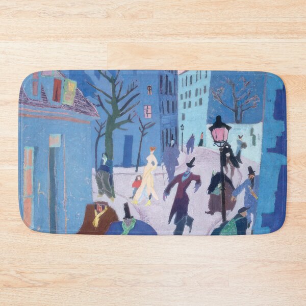 Item preview, In a Village Near Paris (Street in Paris, Pink Sky) - 1909  by Lyonel Feininger - Bauhaus Movement designed and sold by namikikkik.