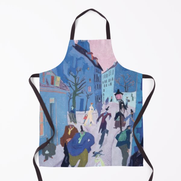Item preview, In a Village Near Paris (Street in Paris, Pink Sky) - 1909 by Lyonel Feininger - Bauhaus Movement designed and sold by namikikkik.