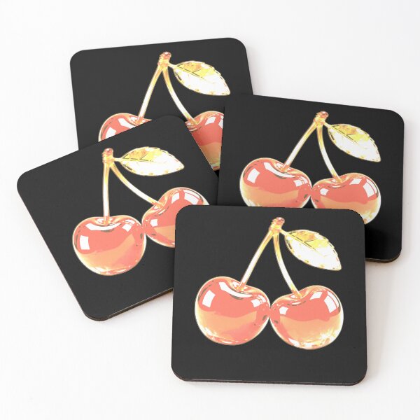 Item preview, Glossy Red Cherries Aesthetic Cherry Design designed and sold by FeverVoid.