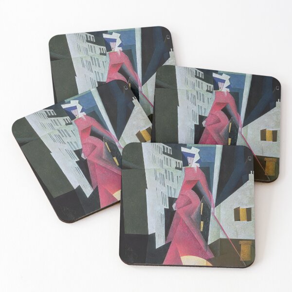 Item preview, Lady in Mauve - 1922 by Lyonel Feininger - Bauhaus Movement designed and sold by namikikkik.