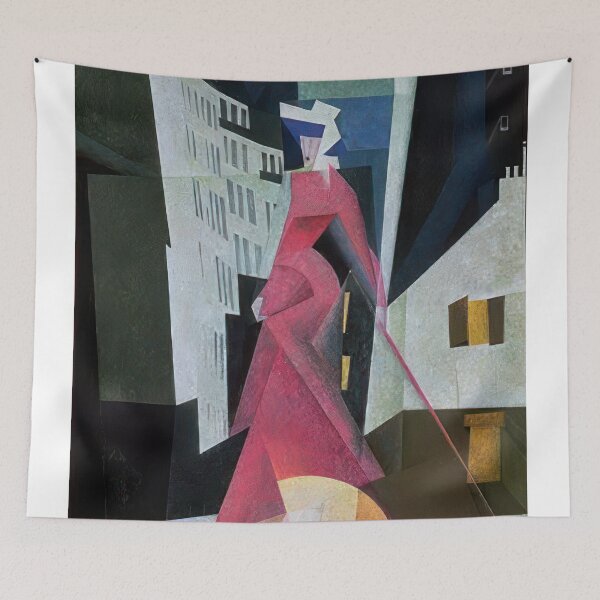 Item preview, Lady in Mauve - 1922 by Lyonel Feininger - Bauhaus Movement designed and sold by namikikkik.