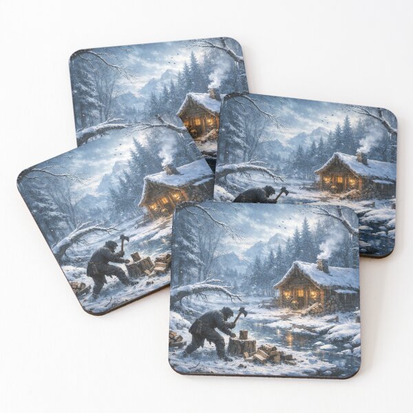 Item preview, Working in winter by the forest light designed and sold by Sigtrix.