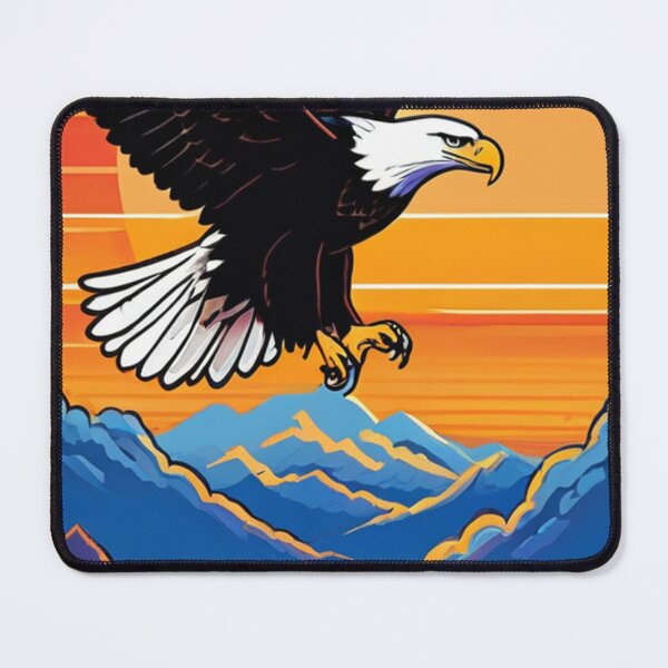Item preview, Art - Stylized Eagle, Vibrant Art Deco Illustration designed and sold by World-Pets.