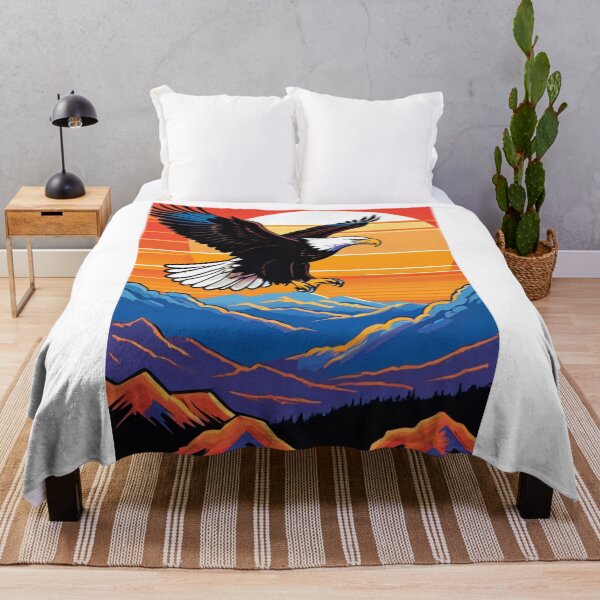 Item preview, Art - Stylized Eagle, Vibrant Art Deco Illustration designed and sold by World-Pets.