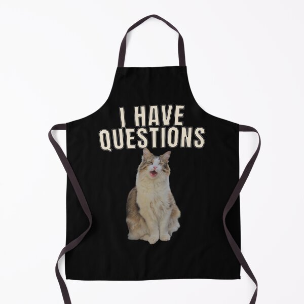 Item preview, I Have Questions - Funny Cat Design designed and sold by MB-CatPrints.