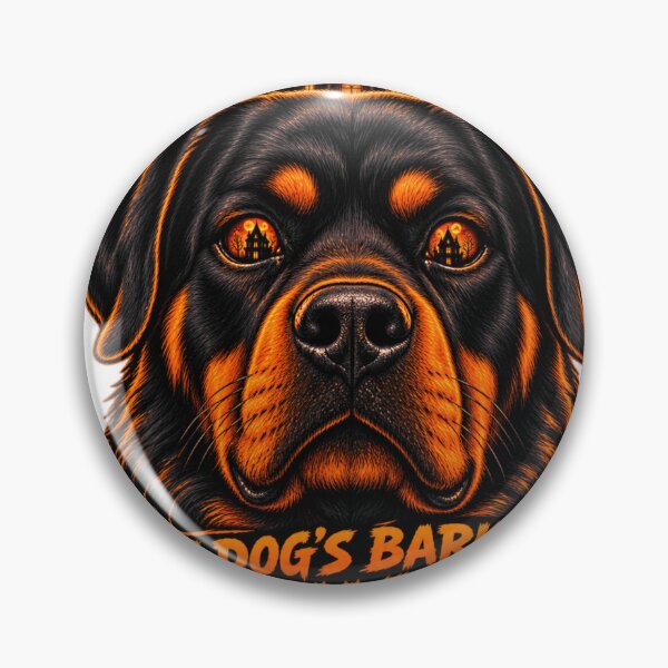 Item preview, My Dog's Bark Is Haunted Rottweiler Halloween Funny Rottweiler Guard Dog Shirt designed and sold by KnrNazimTHRE4DS.