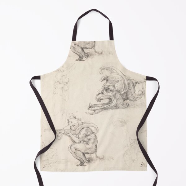 Item preview, Grotesque Mask and Crouching Figure Study designed and sold by artofuniverse.