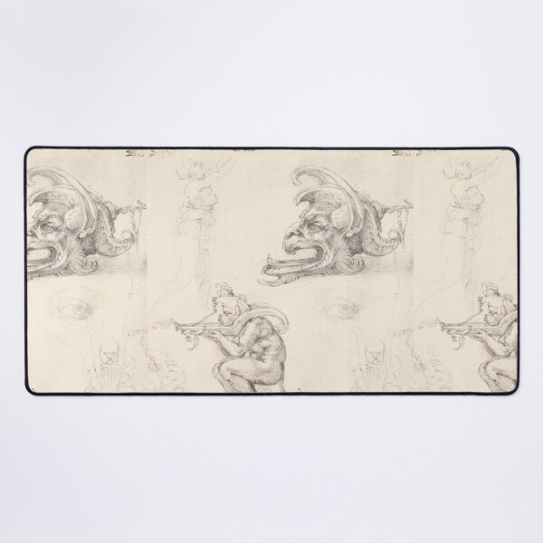 Item preview, Grotesque Mask and Crouching Figure Study designed and sold by artofuniverse.