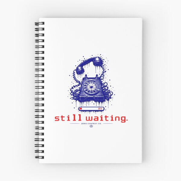 Item preview, Still Waiting – Glitch Rotary Phone Digital Decay Streetwear Graphic designed and sold by ZeroContextCo.