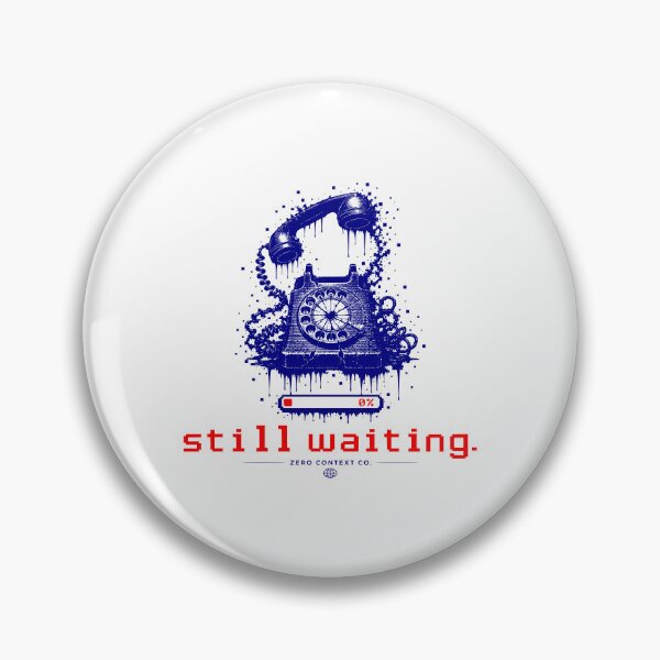 Item preview, Still Waiting – Glitch Rotary Phone Digital Decay Streetwear Graphic designed and sold by ZeroContextCo.