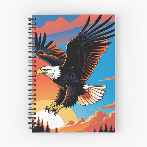 Item preview, Art - Stylized Eagle, Vibrant Patriotic Illustration designed and sold by World-Pets.