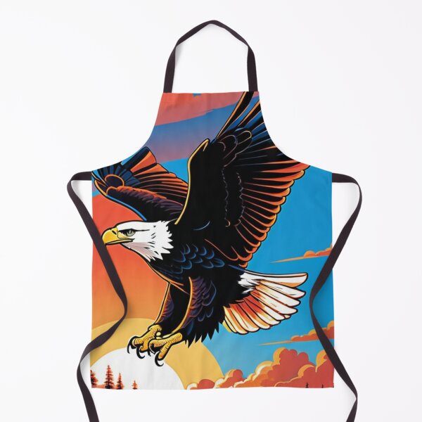 Item preview, Art - Stylized Eagle, Vibrant Patriotic Illustration designed and sold by World-Pets.