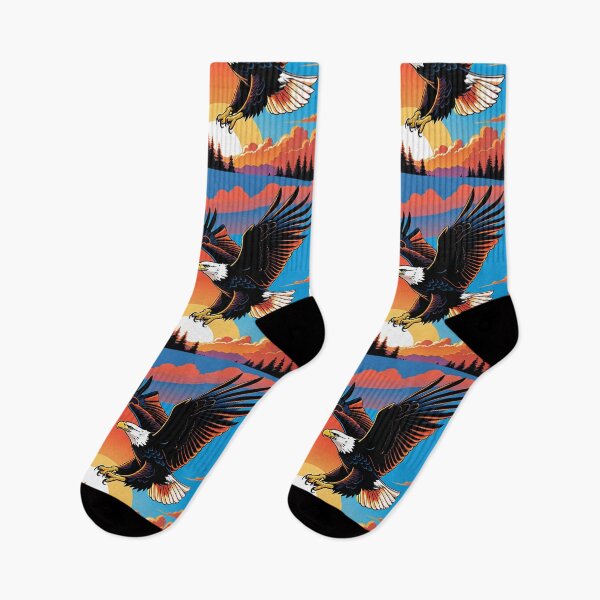 Item preview, Art - Stylized Eagle, Vibrant Patriotic Illustration designed and sold by World-Pets.