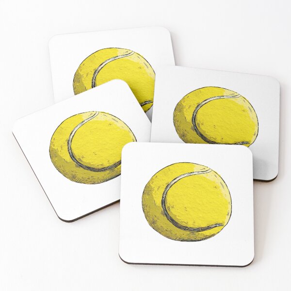 Item preview, Yellow Tennis Ball Illustration Sketch designed and sold by jianina-alondra.