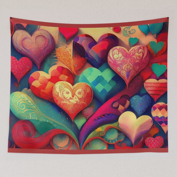 Item preview, Colorful hearts in different shapes designed and sold by Photopat.