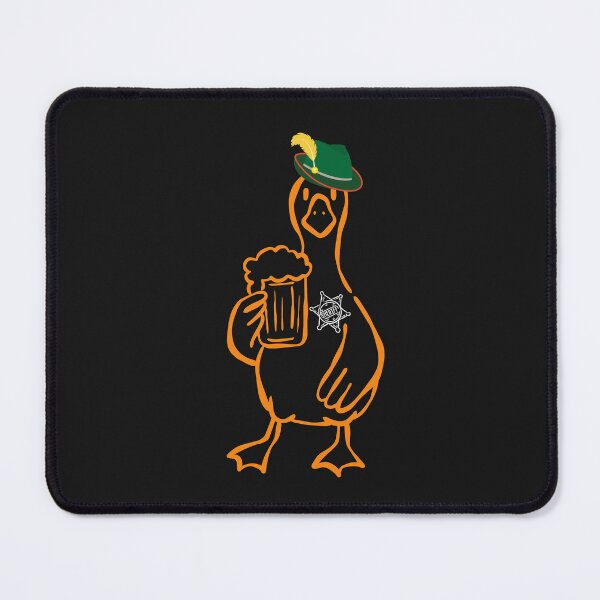 Item preview, A Duck Wearing a Hat and a Sheriff's Badge, Holding a Mug of Beer. designed and sold by DSoriaDesign.