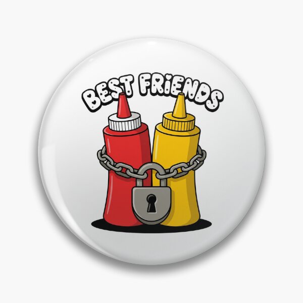 Item preview, Ketchup And Mustard Chained Together Best Friends designed and sold by Rare By Hero.