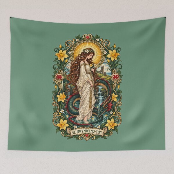 Item preview, St. Dwynwens Well Welsh Love and Legend designed and sold by taiche.