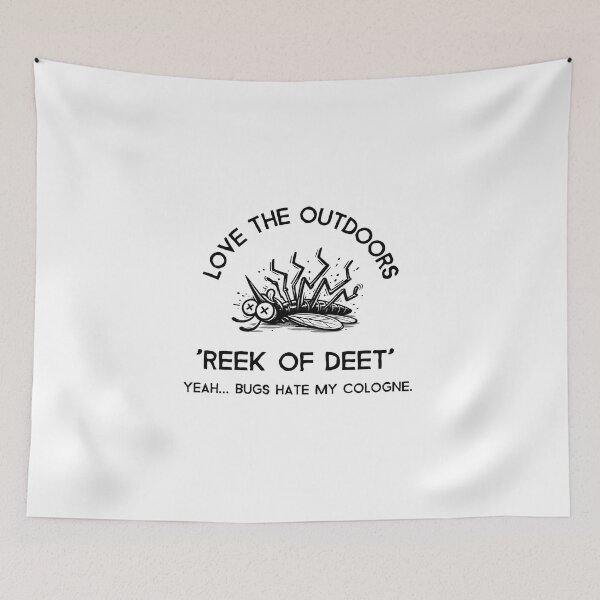 Item preview, Reek of Deet design | Camping Hiking Backpacking Outdoor Humor | Mosquito Bug Spray designed and sold by kjson1.
