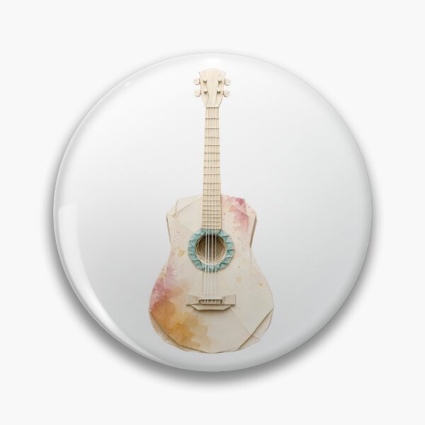 Item preview, An Elegant Watercolor Origami Guitar designed and sold by Marcu Ioachim.