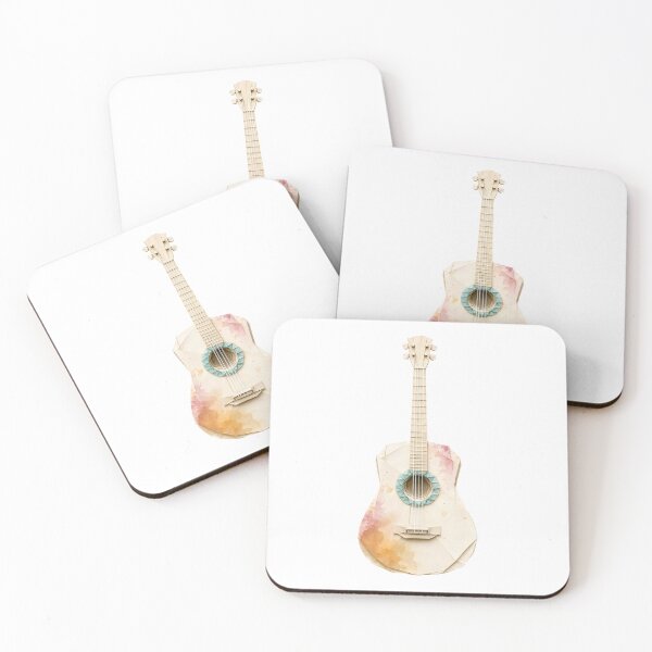 Item preview, An Elegant Watercolor Origami Guitar designed and sold by Marcu Ioachim.