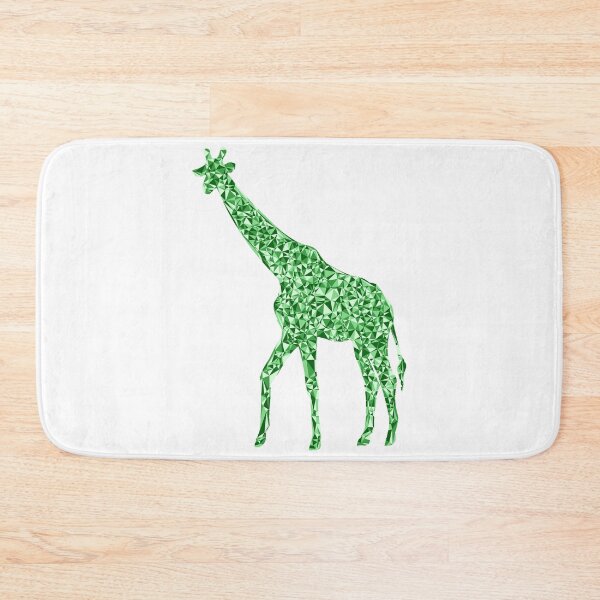 Item preview, Giraffe Green Triangular Mosaic Silhouette Design designed and sold by DymondDesigns.