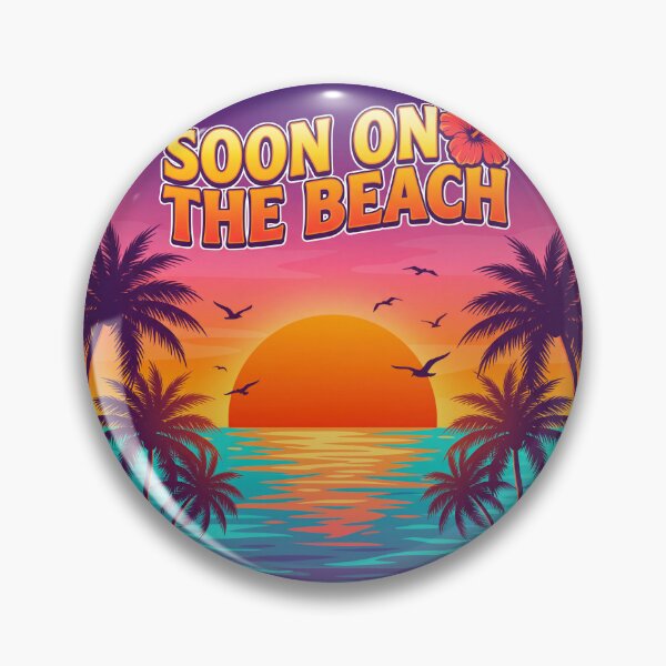 Item preview, Soon on the Beach – Summer Vacation Sunset Beach Travel Design 2 designed and sold by WordPlayStudio.