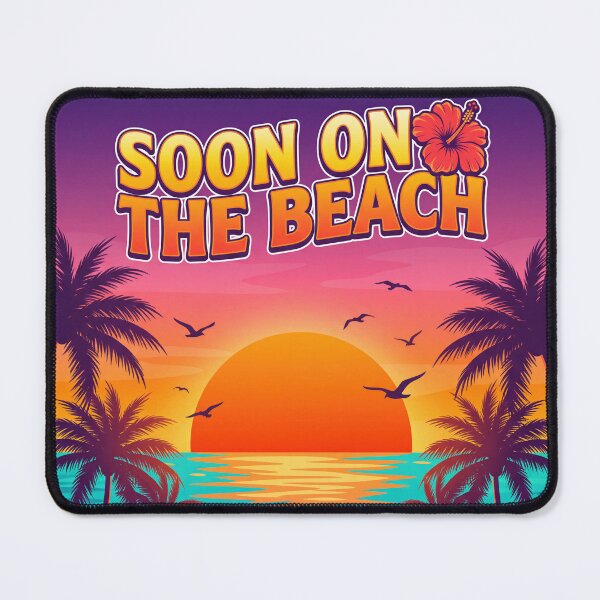 Item preview, Soon on the Beach – Summer Vacation Sunset Beach Travel Design 2 designed and sold by WordPlayStudio.