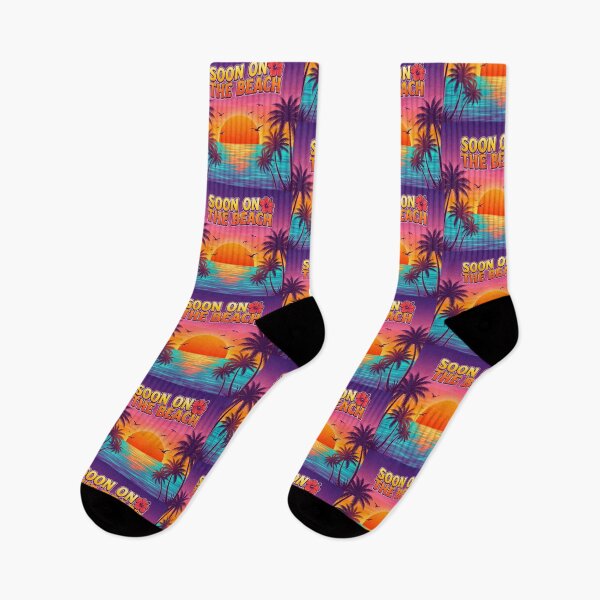 Item preview, Soon on the Beach – Summer Vacation Sunset Beach Travel Design 2 designed and sold by WordPlayStudio.