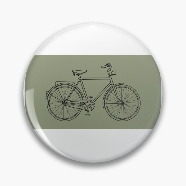 Item preview, Minimalist Vintage Bicycle - Sage Green Aesthetic Art designed and sold by MissoStudio.