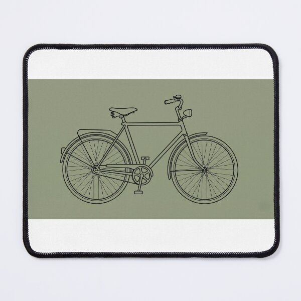 Item preview, Minimalist Vintage Bicycle - Sage Green Aesthetic Art designed and sold by MissoStudio.