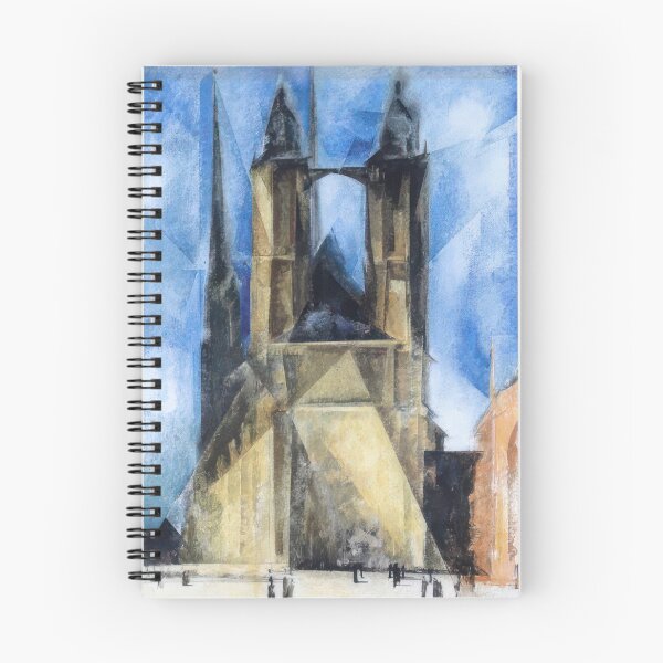 Item preview, Market Church in Halle - 1930  by Lyonel Feininger - Bauhaus Movement designed and sold by namikikkik.