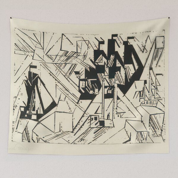 Item preview, Marine from The First Portfolio (Die erste Mappe) - 1918  by Lyonel Feininger - Bauhaus Movement designed and sold by namikikkik.
