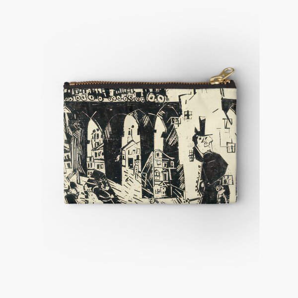 Item preview, Railroad Viaduct (Die Eisenbahnbrücke) - 1919  by Lyonel Feininger - Bauhaus Movement designed and sold by namikikkik.