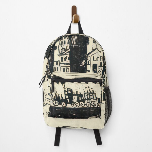 Item preview, Railroad Viaduct (Die Eisenbahnbrücke) - 1919 by Lyonel Feininger - Bauhaus Movement designed and sold by namikikkik.