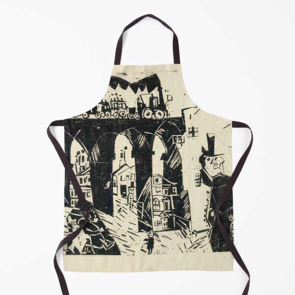 Item preview, Railroad Viaduct (Die Eisenbahnbrücke) - 1919 by Lyonel Feininger - Bauhaus Movement designed and sold by namikikkik.