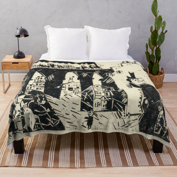 Item preview, Railroad Viaduct (Die Eisenbahnbrücke) - 1919 by Lyonel Feininger - Bauhaus Movement designed and sold by namikikkik.